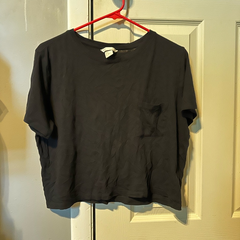 H&M Black Crop Top